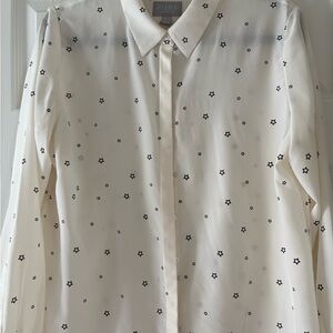 Pure Collection Cream Silk Blouse